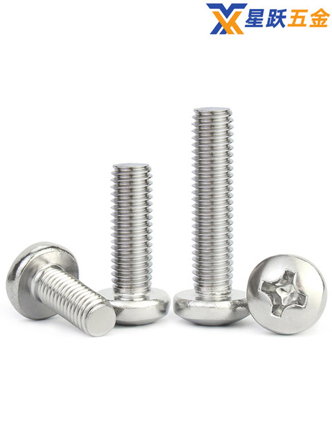 Stainless steel cross disc head screws