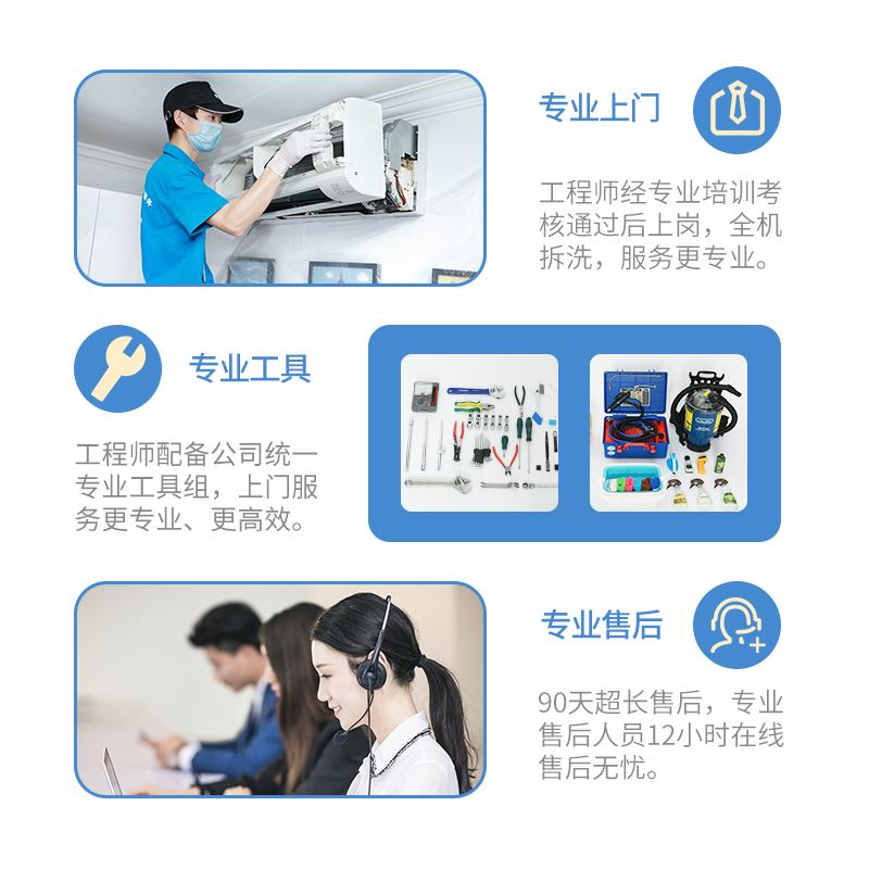 中央空调清洗上门服务家电深度清洁挂机柜机上海北京广州成都重庆