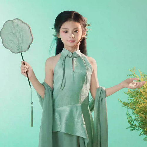 新中式女童礼服裙2026新款国风小女孩汉服公主裙绝美主题拍照服装 - 图3