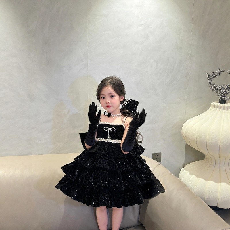 女童高端洛丽塔公主礼服蓬蓬裙2026新款儿童生日赫本风演出连衣裙,淘宝优惠券,粉丝福利购,淘宝优惠卷