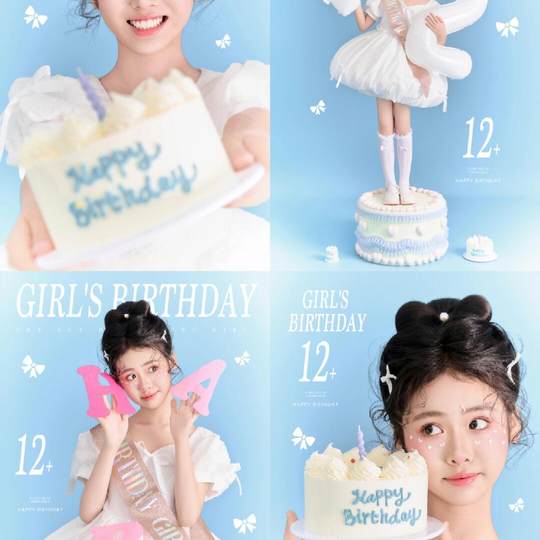 女童晚礼服大童高端轻奢小众女孩生日公主裙儿童主持人钢琴演出服