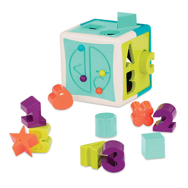 BATTAT儿童益智早教认知玩具几何形状方块颜色积木拼装智力动脑 - 图3