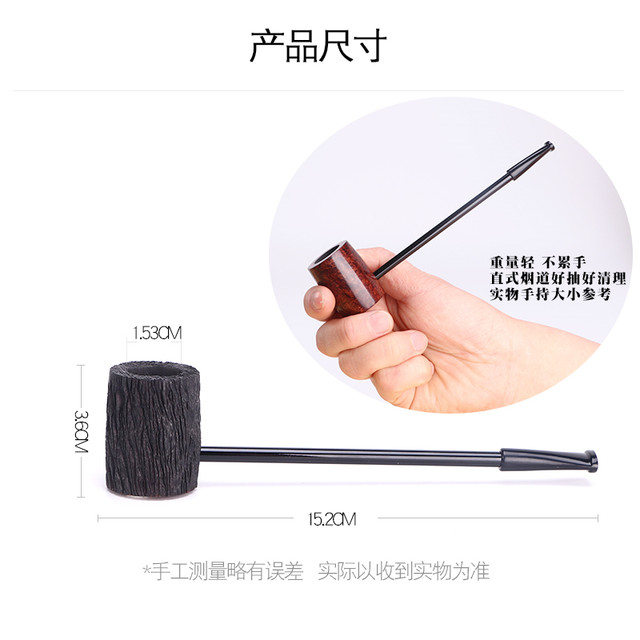 Burn-resistant, durable and portable briar wood pipe