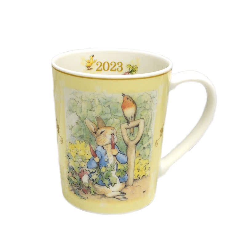 日本代购彼得兔 2023年可爱卡通陶瓷马克杯咖啡杯水杯茶杯-图3