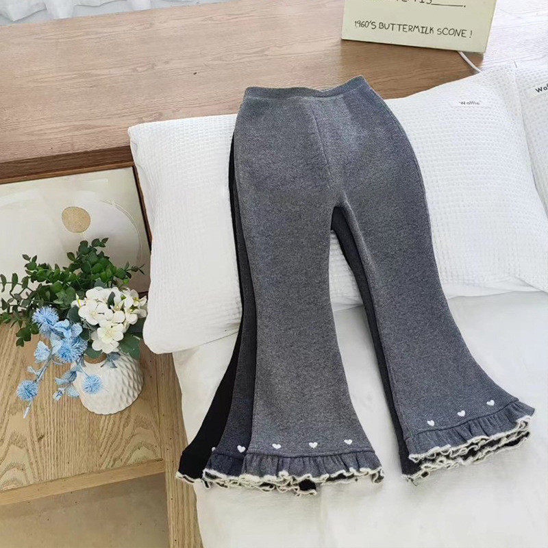 女童打底裤秋冬加绒保暖韩版喇叭裤修身宝宝外穿潮流长裤,淘宝优惠券,粉丝福利购,淘宝优惠卷