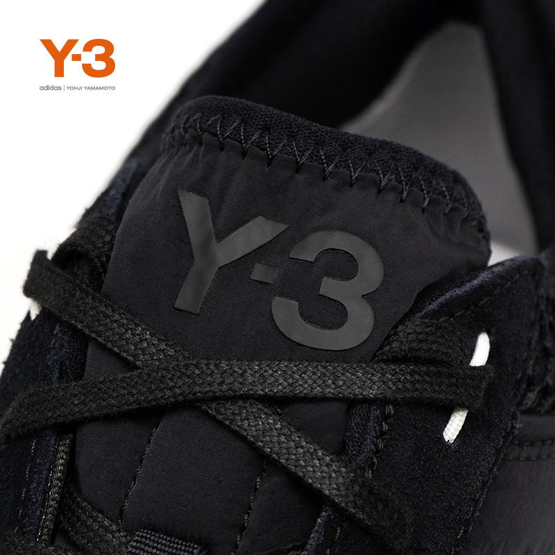 Y-3/Y3山本耀司时尚情侣款低帮黑色休闲老爹鞋子AJATU RUN GW8613-图3