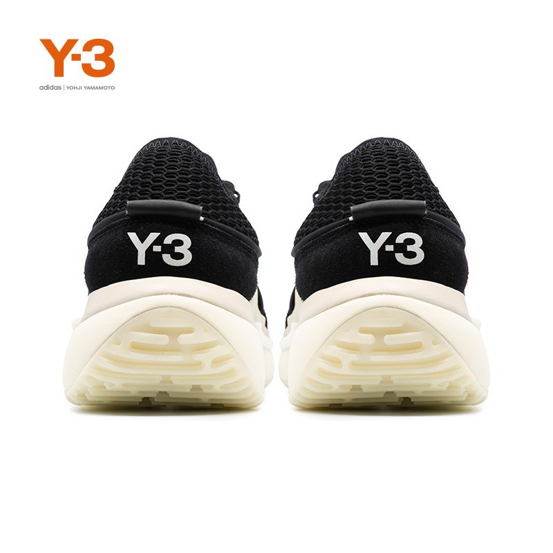 Y-3/Y3山本耀司时尚情侣款低帮黑色休闲老爹鞋子AJATU RUN GW8613-图1