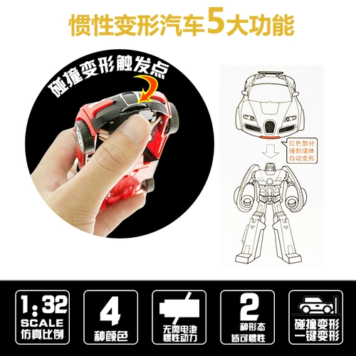 Игрушка, трансформер, инерционный робот, модель автомобиля для мальчиков, новая коллекция, подарок на день рождения