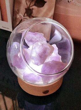水晶精油晶石摆件高级感