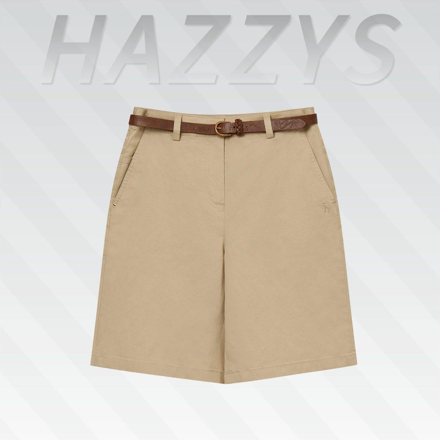 Hazzys哈吉斯2026年新款春夏季女裤子舒适短裤休闲裤ACDSP0DAP63,淘宝优惠券,粉丝福利购,淘宝优惠卷