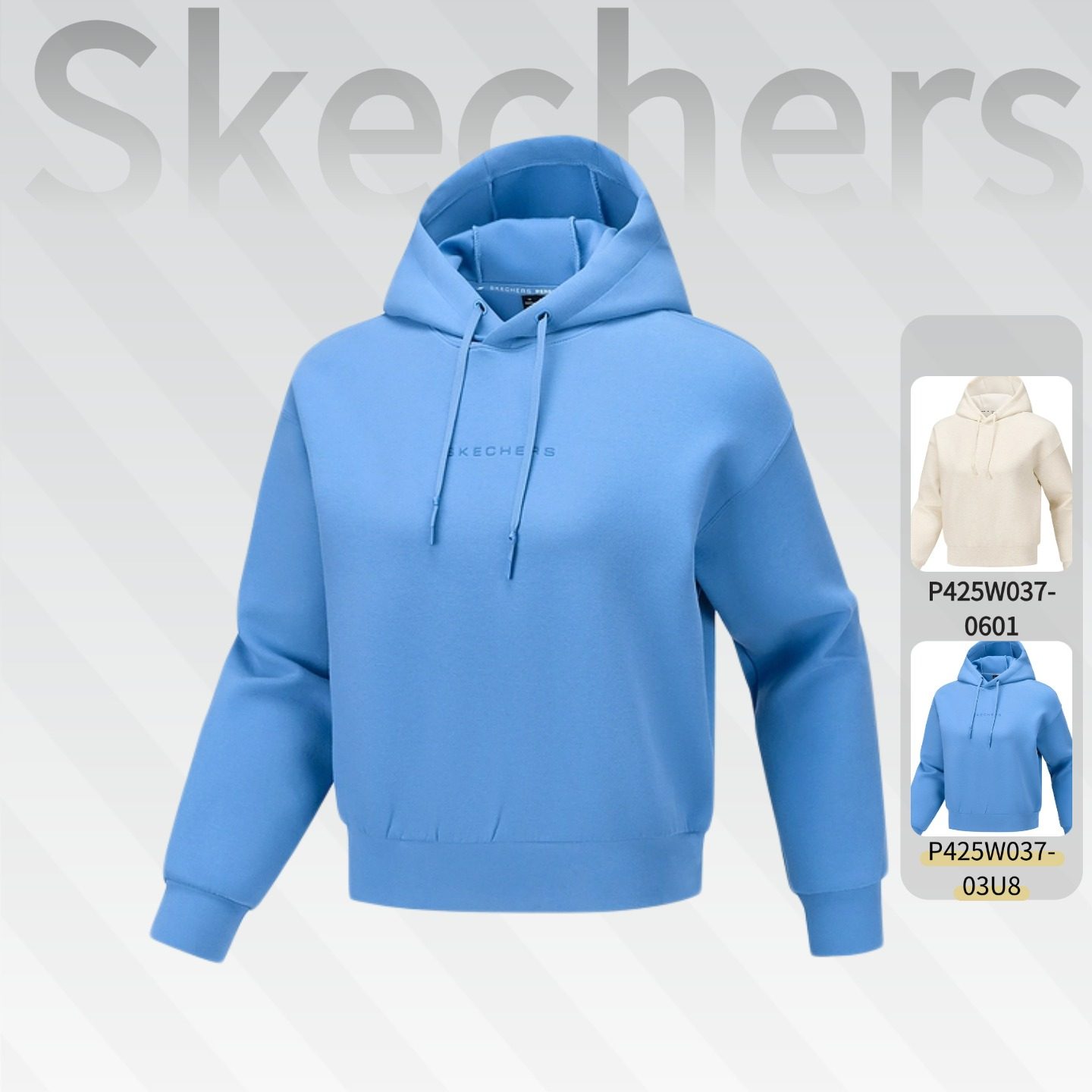 Skechers斯凯奇新款季宽松保暖针织女士秋冬连帽套头卫衣P425W037,淘宝优惠券,粉丝福利购,淘宝优惠卷