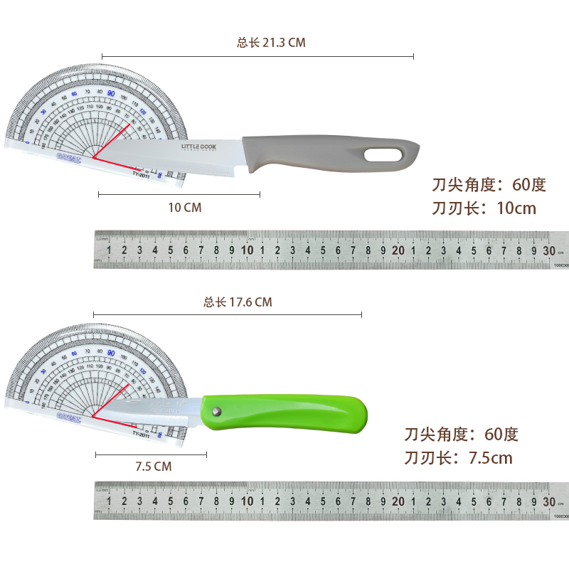 小师傅不锈钢水果刀带保护套家用便携厨房瓜果刀切水果小刀削皮刀 - 图3