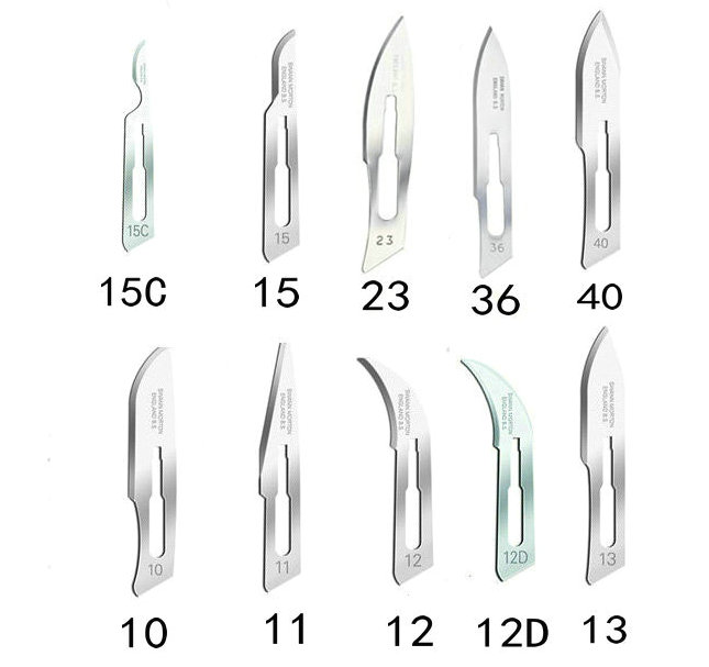 英国进口无菌灭菌手术刀片11号12号15C号40牙科整形美容刀修脚刀