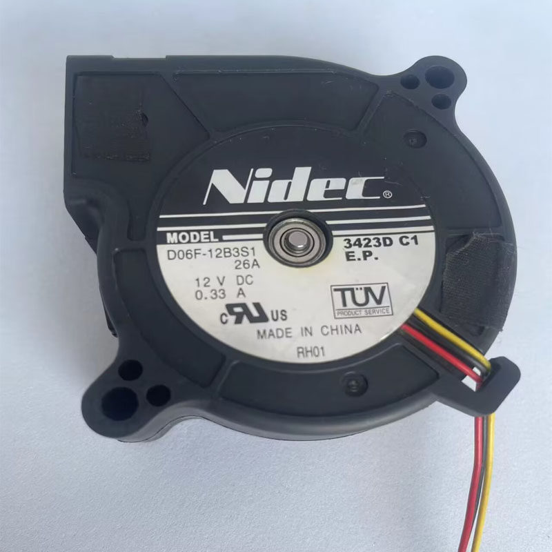 NIDEC D06F-12B3S1 6cm6025 12V 0.33A离心涡轮鼓风机风扇投影仪 - 图2