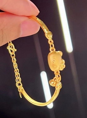 HelloKitty凯蒂猫手链可爱轻奢ins小众设计高级感生日礼物 送女友