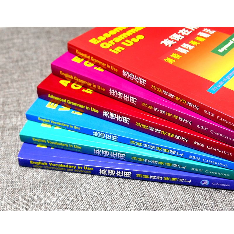 Cambridge English in Use Cambridge English Vocabulary + Grammar Junior Intermediate and Advanced English Edition Full Set of 6 Books Foreign Language Teaching and Research Press