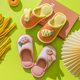 Children's linen slippers cartoon cute autumn and winter