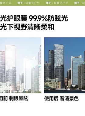 蕉下FD428₂₅方型大框折叠墨镜女高级感防晒防紫外线太阳镜偏光