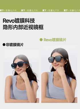 蕉下FD499₂₅方框套镜折叠墨镜可套近视镜防紫外线高级感太阳镜