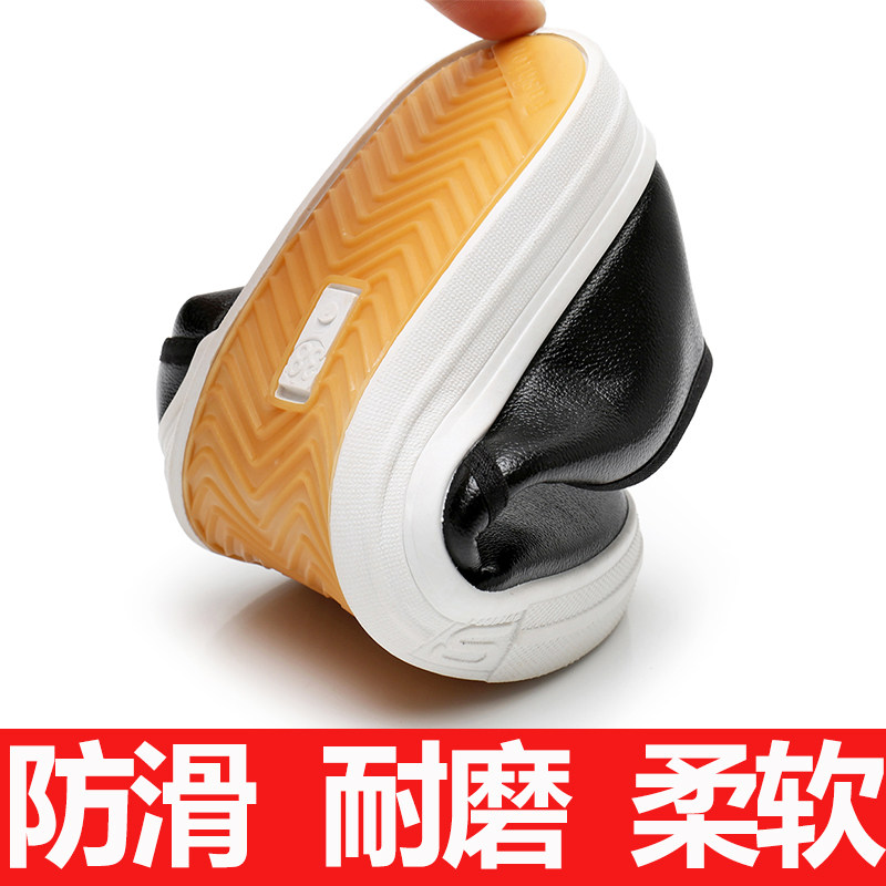 加绒加厚棉鞋女学生平底百搭保暖休闲鞋一脚蹬懒人皮面乐福鞋女冬,淘宝优惠券,粉丝福利购,淘宝优惠卷