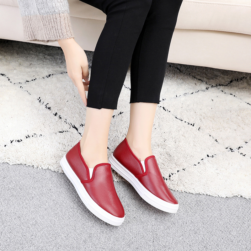 加绒加厚棉鞋女学生平底百搭保暖休闲鞋一脚蹬懒人皮面乐福鞋女冬,淘宝优惠券,粉丝福利购,淘宝优惠卷