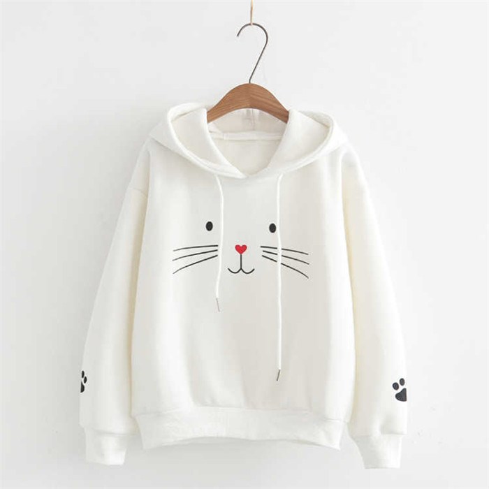 Winter clothes women prints long sleeves hoodies sweater-图0