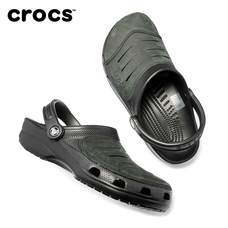 Crocs卡駱馳沙灘鞋 戶外波哥達男透氣洞洞涼鞋徒步溯溪鞋|11038