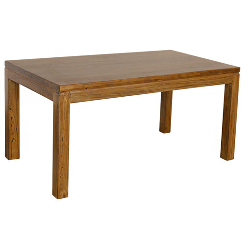 老榆木全实木餐桌现代简约家用饭桌新中式餐厅经济型长方原木桌子 - 图3