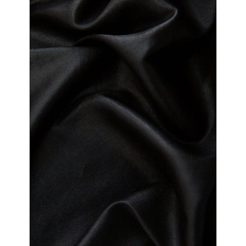 现货 前后两穿 香云纱真丝连肩袖上衣女桑蚕丝木耳边领小衫T恤夏 - 图3