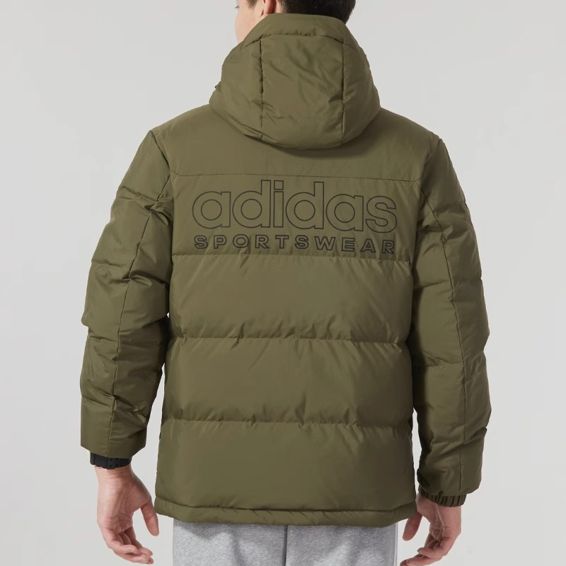 adidas阿迪达斯羽绒服男装2023冬季新款保暖运动服防风外套IW0781 - 图2