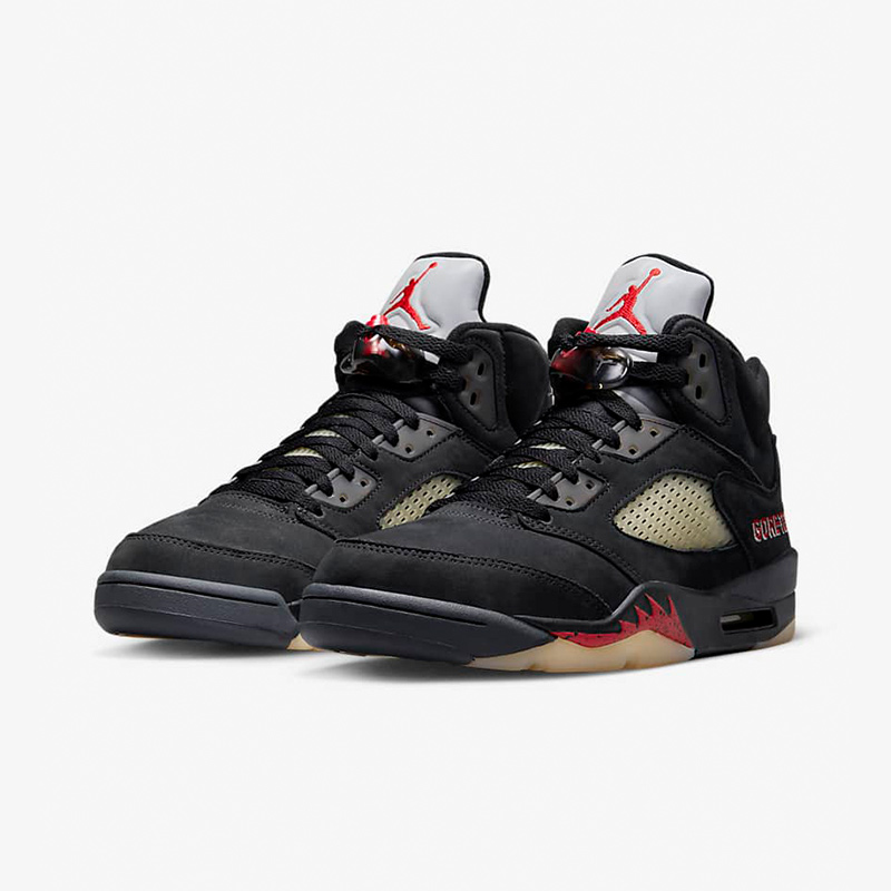 Nike耐克 Air Jordan 5 Gore-Tex AJ5防水黑红女篮球鞋DR0092-001 - 图0