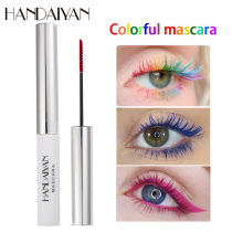 Color mascara cosplay lasting waterproof multicolored fine brushed head blue brown white purple green red