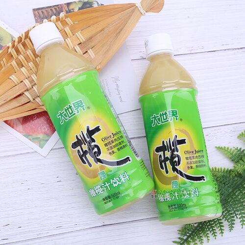 福建特产福州大世界橄榄汁饮料整箱500ml*12瓶装果味果汁饮料家用 - 图0