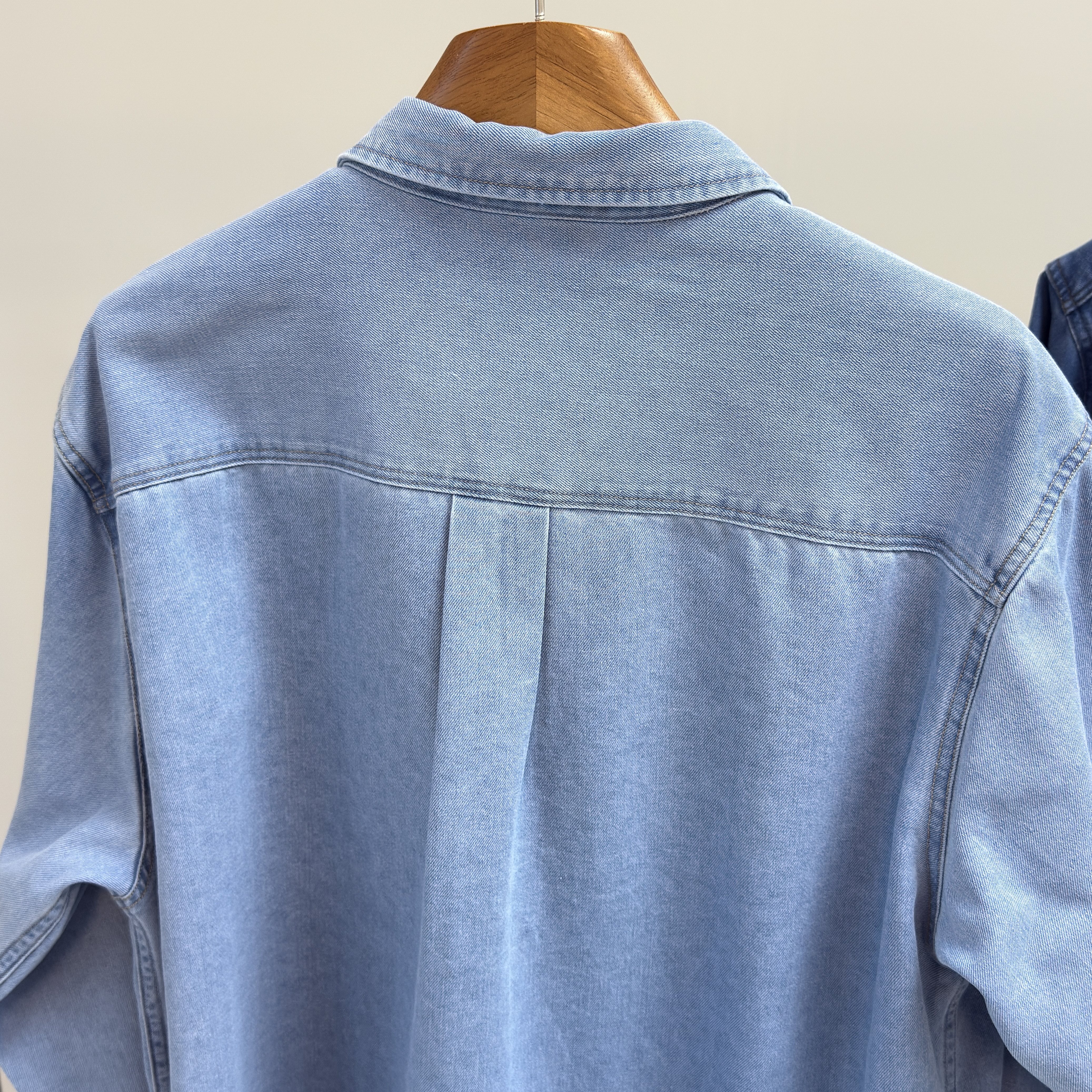 大厂订单！美式复古男女情侣款工装多口袋翻领宽松长袖牛仔衬衫春,淘宝优惠券,粉丝福利购,淘宝优惠卷