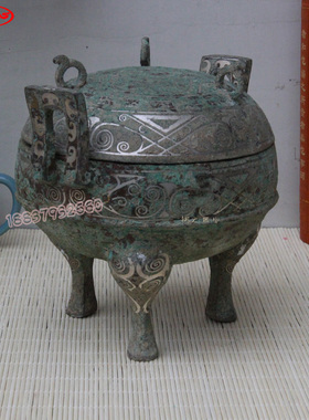 带盖双耳鼎家居办公装饰优雅大气