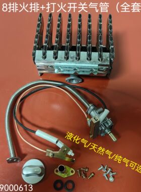 商用无风机煮面炉蒸炉打火开关阀体配件8排火排电子打火质量保障