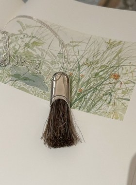 链子925银 JIUJIU【老钱风设计感长款毛刷毛衣链】手工气质时尚