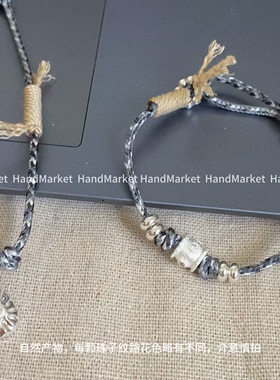 吊坠925银 JIUJIU【夏日百搭原创太阳编绳】百搭水滴吊坠编织小众