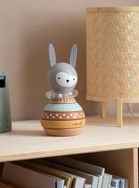 北欧风儿童房过家家sebra榉木