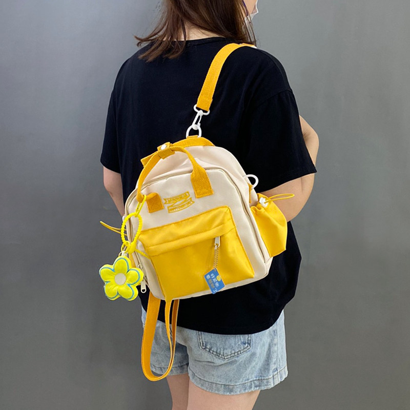 夏季布包包轻便单肩斜挎包小背包2024新款便当包小号双肩包手提女,淘宝优惠券,粉丝福利购,淘宝优惠卷