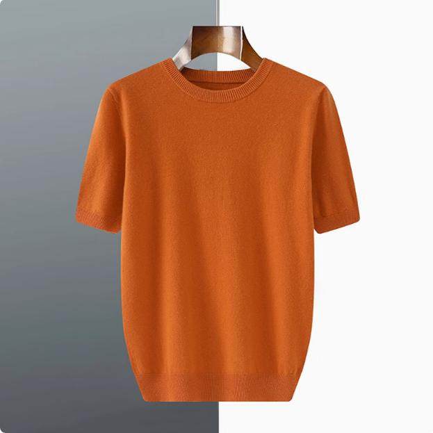 圆领t恤衫宽松上衣针织短袖男加厚秋冬毛衣打底半袖安迪绒针织衫,淘宝优惠券,粉丝福利购,淘宝优惠卷