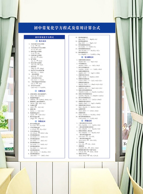 118位化学元素周期表方程式挂图