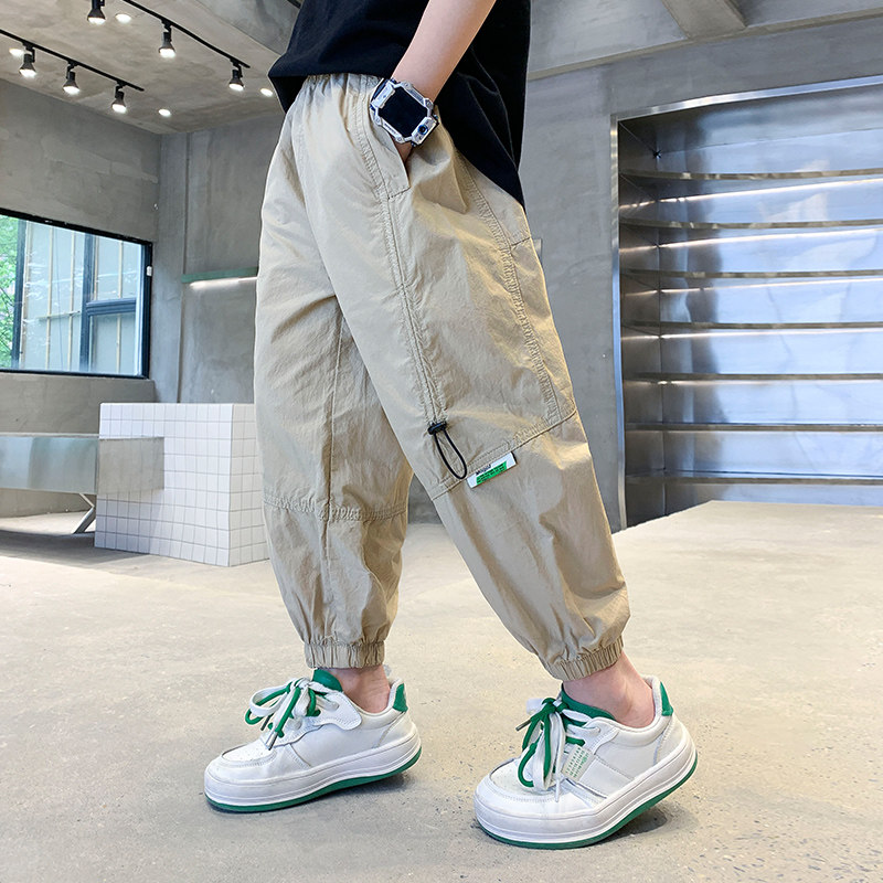 男童防蚊裤夏季薄款2024新款夏装儿童装裤子夏款大男孩休闲裤潮牌