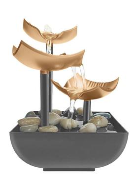 客厅家用办公室桌面小型喷泉招财景观流水摆件生财装饰品工艺礼品