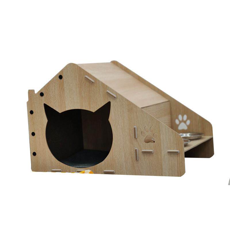 四季保暖猫窝猫床定制不掉屑猫抓板一体猫碗带木质猫别墅猫咪繁育,淘宝优惠券,粉丝福利购,淘宝优惠卷