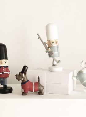 热销创意装饰胡桃夹子木偶小摆件英国士兵家居装饰品酒柜摆设软装