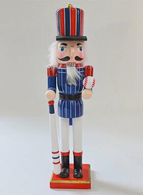 新款sb58592圣诞节派对夹子木制工艺品圣诞主题胡桃场景装饰