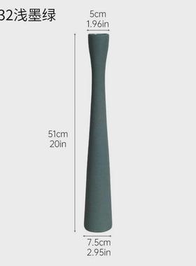 枝细高长陶瓷花瓶长现代简约干花大号插花器电视柜玄关柜入户摆件