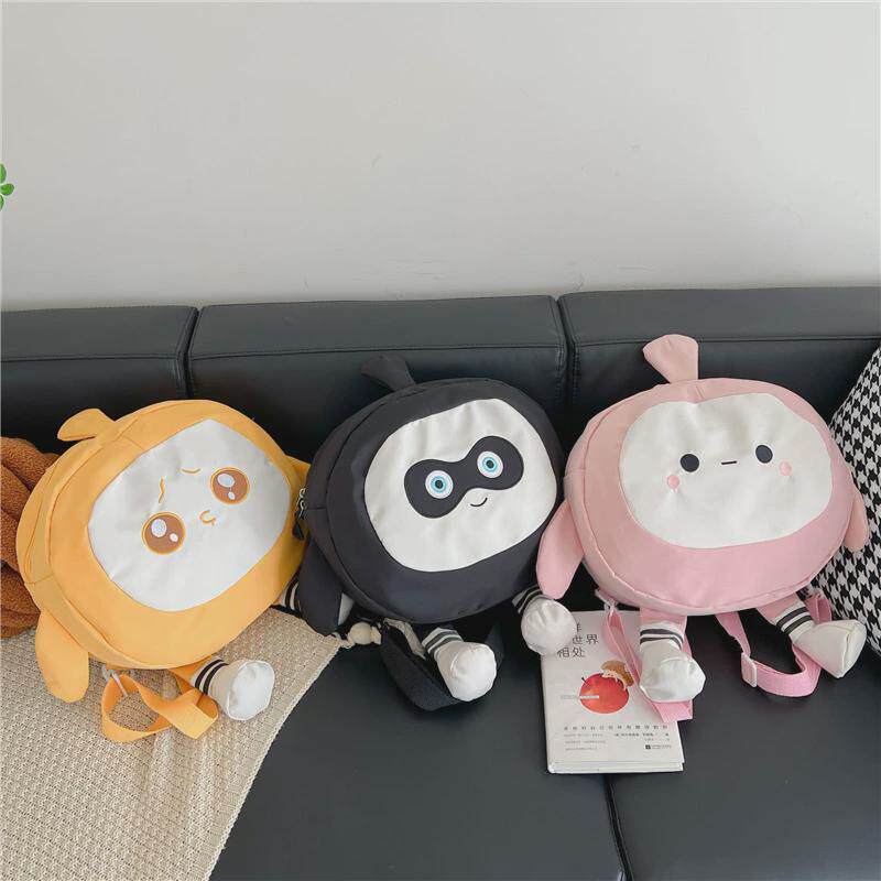 蛋仔派对书包双肩包可爱卡通帆布儿童2024新款幼儿园旅行背包女宝