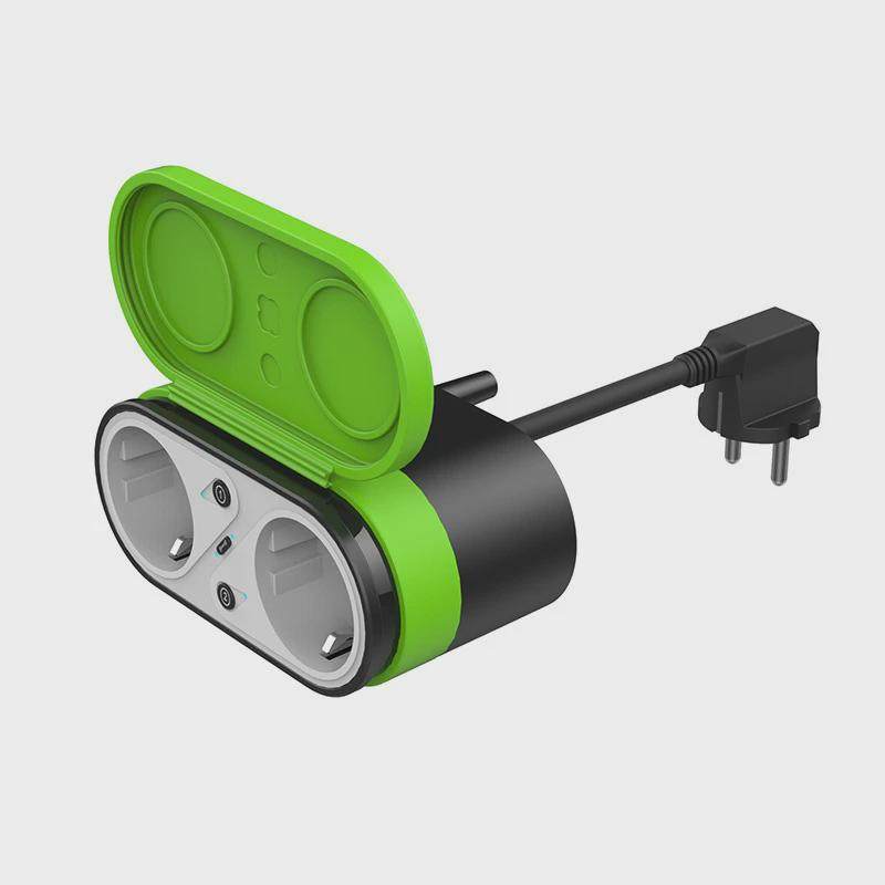 欧规Alexa智能插座ip44防水户外双插头涂鸦智能家居定时开关插座,淘宝优惠券,粉丝福利购,淘宝优惠卷